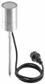 Lámpa Kerti lámpatest  GRAZIE, GU10, max.20W, IP44, AC220-240V, 50-60Hz, kábel 1,5 m csatlakozóval, inox