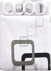 Zuhanyfüggöny - NEW GEOMETRY - Impregnált textil - 180 x 200 cm