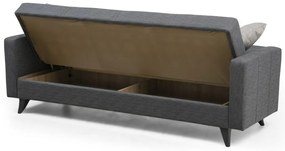 Polya 3 Dark Grey kinyitható kanapé