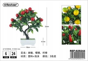 Mesterséges citrus növény cserépben 25 cm