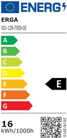 Erga Isabella, LED tükör 70x50cm, 1840 lm, 6500K, első/hátsó világítás, ERG-V01-129-7050-00