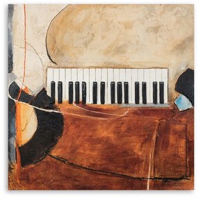 Gario Vászonkép Absztrakt zongorabillentyuk Méret: 40 x 40 cm