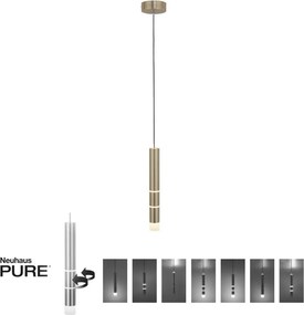 Paul Neuhaus modern függeszték pure-vega matt sárgaréz pln2211-60