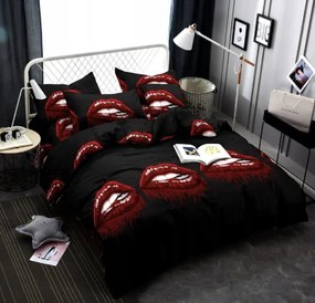 Mikroszálas ágynemű ROUGEA fekete Ágyneműhuzat mérete: 70 x 80 cm | 140 x 200 cm