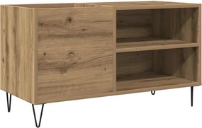 vidaXL kézműves tölgy színű szerelt fa hanglemezszekrény 84,5x38x48 cm
