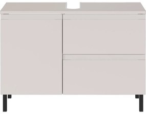 Krémszínű alacsony mosdó alatti szekrény 80x56 cm Salinas – Germania