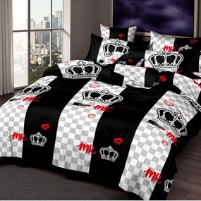 Ágynemű CROWN BLACK 7 részes 140X200 cm