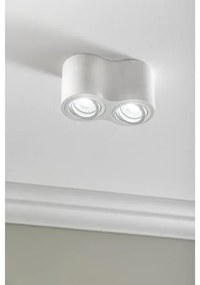 Lámpa Mennyezeti lámpatest AVEIRO DUO BIS, max. 250V, 50/60Hz, 160x80x90mm, IP20, max 20W*2, kör, fehér