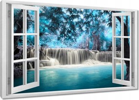 Vászonkép 60x40 Kék vízesés