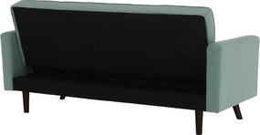 Kinyitható kanapé, zöld-mentol szövet, OTISA