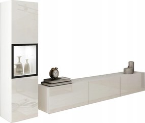 Berlin I fehér fényes modern nappali bútor Rtv