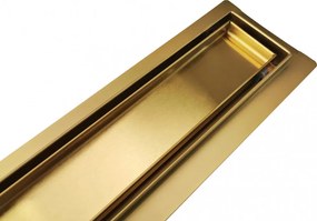 stellman zuhanylefolyó 70cm zuhanytálcához arany rozsdamentes acél