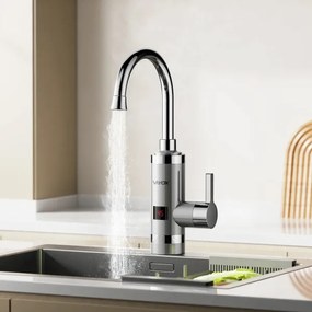 Átfolyós vízmelegítő LED kijelzővel 3000W/230V IPX4 rozsdamentes