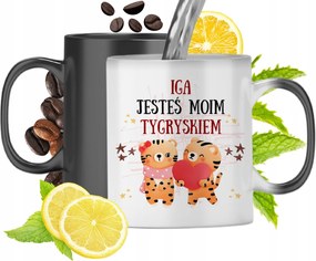 Mágikus bögre Iginek Fekete matt nyomott mintával 330ml