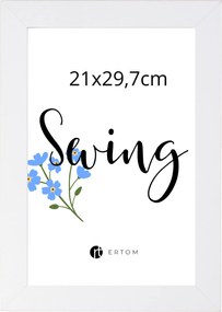 Képkeret 21x29,7 fehér A4, Ertom fotókeret tartóval