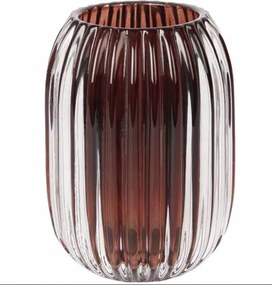 Gyertyatartó melegítőkhöz bordázott üveg 13,5 cm