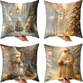 4 x Karácsonyi párnahuzat karácsonyi díszpárna 40x40 ajándék