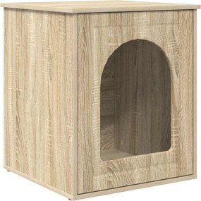 vidaXL Macska Ház Sonoma 53 x 52 x 62 cm Faanyag