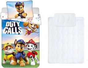 Mancs Őrjárat Duty Calls gyerek, ovis ágyneműhuzat és paplan/párna szett 100x135 cm 40x60 cm