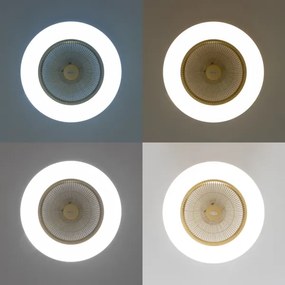 Brilagi - LED Dimmelhető lámpa ventilátorral AURA LED/38W/230V arany + távirányító