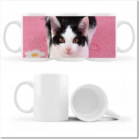 Nyomott mintás bögre Cica Cicák