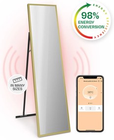 Klarstein La Palma 900 smart, infravörös hősugárzó, 40 x 160 cm, 900 W, tükörállvány
