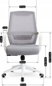 Forgószék szürke színben. LEFKAS