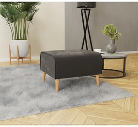 Sötétszürke bársony lábtartó Carole – Ropez