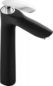 Mexen Lily magas mosdócsaptelep, fekete/króm - 73610-17