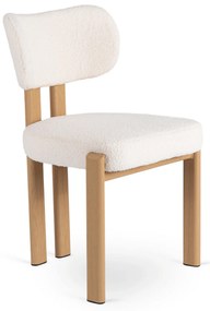 Étkezőszék GRENADA krémszínű/tölgy lábakkal
