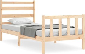 vidaXL tömör fenyőfa ágy matrac nélkül 90 x 200 cm