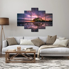 Egy kép a tengerparton naplementekor (150x105 cm)
