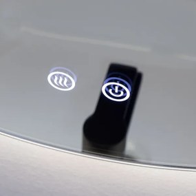 Brilagi - DEMI ECO LED dimmelhető, páramentesítő fűtéssel rendelkező tükör LED háttérvilágítással, 12W/230V, átmérő 60 cm, IP44