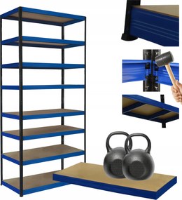 Tárolószekrény fém állvány Helios 270x110x35cm 8Px275kg Tartós Magas