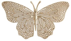 Fém fali dekoráció 41x23 cm Butterfly – Light &amp; Living