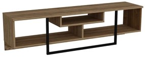 TV szekrény Asal (150) - Walnut, Black