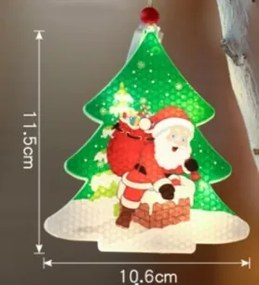 LED-es karácsonyi medál 11,5cm típus 5 b.meleg 270