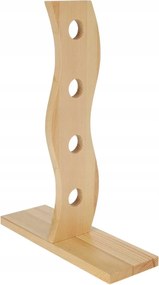 Bortartó Állvány alkoholos fa könyvespolc 4 palack számára modern szekrény 40cm