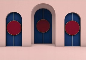 Tapéta Ívek Szimmetria Minimalizmus Elegancia Absztrakt Design 208x146 +ragasztó