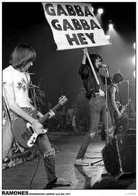 Plakát Ramones Roundhouse - London 1977