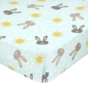 Rabbit Family pamut gyereklepedő, 70 x 140 cm - Moshi Moshi