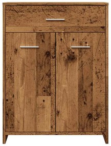Antik fa színű szerelt fa mosdószekrény 60 x 33 x 80 cm