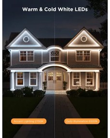 Govee - Kültéri Pro SMART RGBICWW kültér LED szalag 10m Wi-Fi IP65