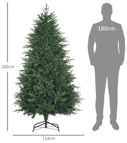 Műkarácsonyfa 180 cm, élethű, sűrű ágakkal, 4030 ágvéggel