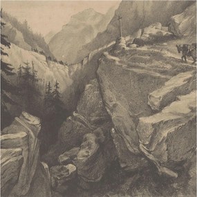 Fotótapéta Flizelin Fal Hálószoba Festői hegyek 250x250 Ragasztó