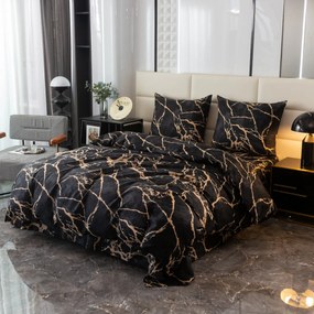 Mikroszálas ágyneműhuzat OBSIDIAN fekete Ágyneműhuzat mérete: 70 x 80 cm | 140 x 200 cm