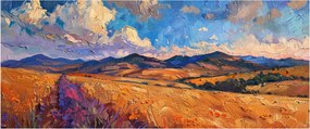 Kép - Olajfestmény tájkép (120x50 cm)
