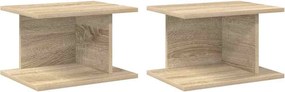 vidaXL Éjjeli asztal 2 pcs Sonoma tölgy 40 x 30 x 25 cm Faanyag