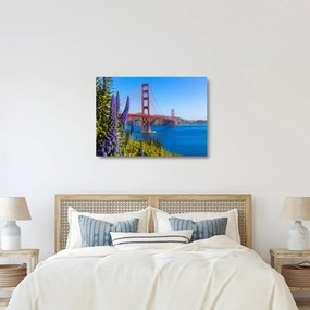 Üveg kép - Golden Gate híd, San Francisco (70x50 cm)