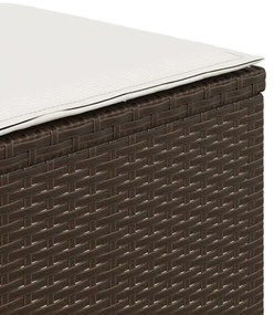 vidaXL 4 db barna polyrattan kerti szék párnával 41 x 41 x 36 cm